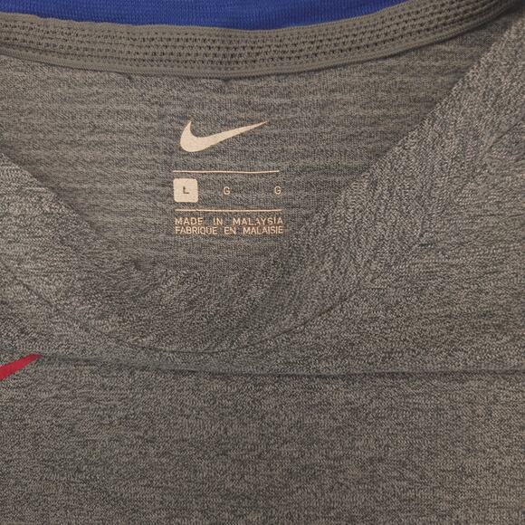 Nike New England Patriots Graphic Short Sleeve Football Shirt Mens Size L Gray - Picture 3 of 8